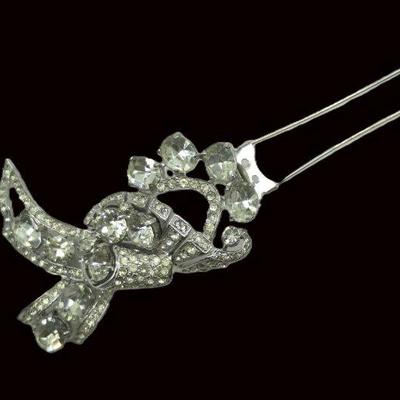 LARGE STERLING EISENBERG ICE FUR CLIP