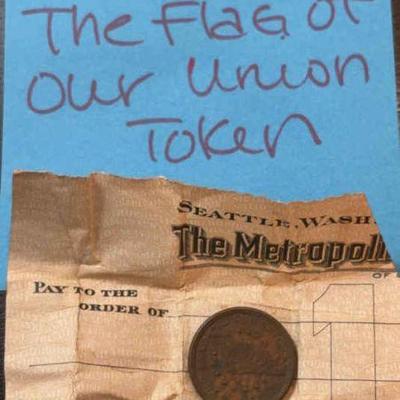 1863 the flag of our union token