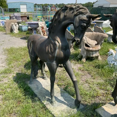 1088 Monumental Life-Size Bronze Horse Garden Sculpture