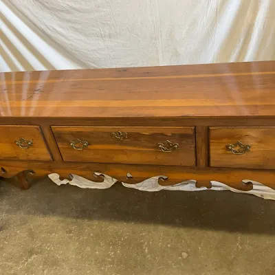 1300 Wright Table Company Chippendale Style 3-Drawer Sideboard