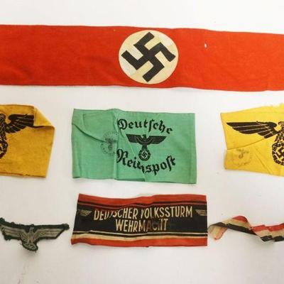 1206	GERMAN WWII ARM BANDS, ETC
