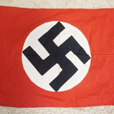 1203	GERMAN WWII BANNER/FLAG, APPROXIMATELY 29 IN X 19 IN
