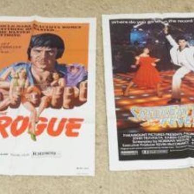 1220	GROUP OF 4 VINTAGE MOVIE POSTERS, LARGEST APPROXIMATELY 27 IN X 41 IN
