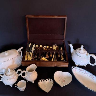 Ivory gold serving