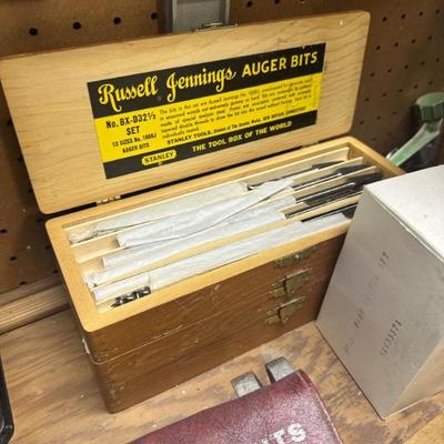 Stanley Russell Jennings Auger Bits in Box