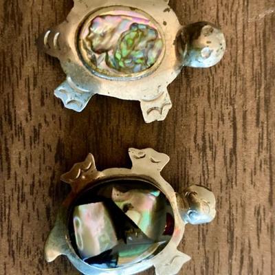 Sterling turtle button covers