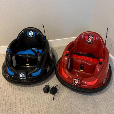 Lot #134 - Two Flybar 6V Battery Powered Ride-On Bumper Cars with Chargers