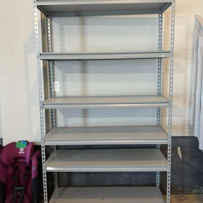 Lot #185 - Metal Shelving Unit - Industrial Design.