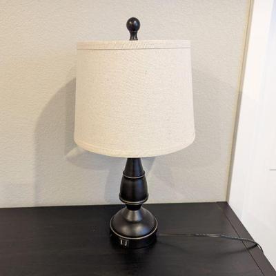 Lot #153 - Modern Table Lamp with USB Charging Port