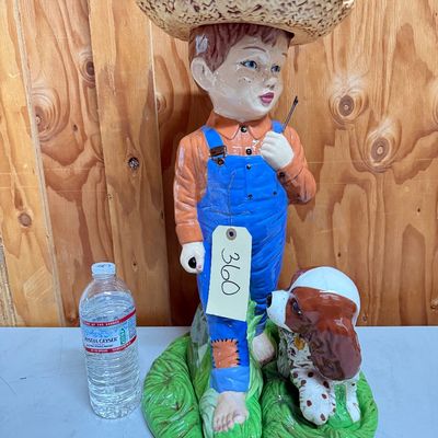Sale Photo Thumbnail #365: Ceramic figurine chip on hat