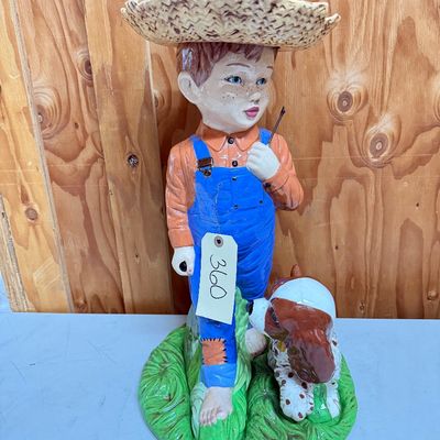 Sale Photo Thumbnail #364: Ceramic figurine chip on hat