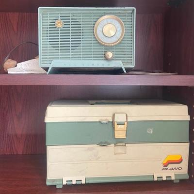 Tackle box & 1930’s radio