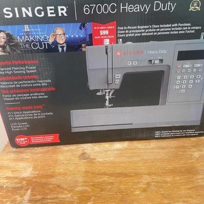 Heavy duty Singer sewing machine