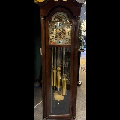 1947 Herschede “Revere” hall clock, 6 tube chime, crank and key