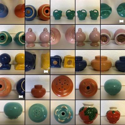 Bauer salt and pepper - cool vintage colors