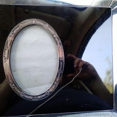 Vintagr art deco lucite and silverpkate photo alblum