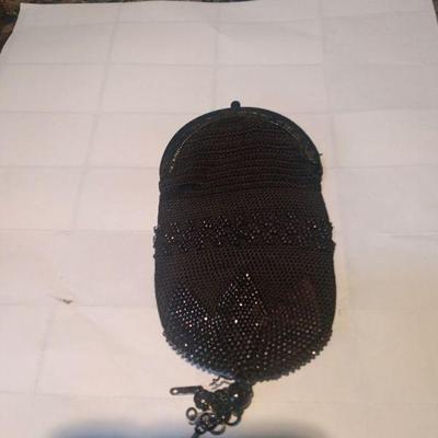 Victorian metal mesh mourning purse