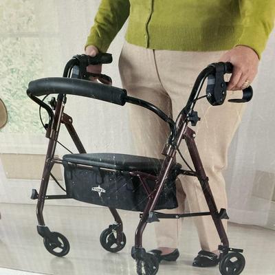New In Box Steel Rolling Walker  By Medline 