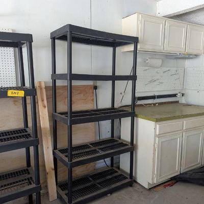 Lot #189 - Heavy-Duty Plastic Shelving Unit.