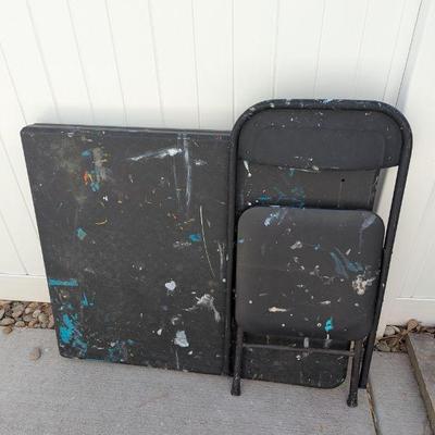 Lot #179 - Folding Table and Chair Set
