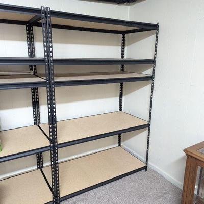 Lot #135 - Metal Shelf Unit - Adjustable Shelving Rack