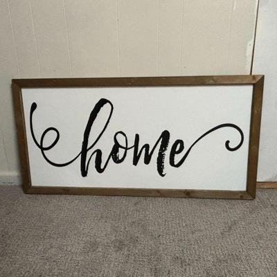 Lot #108- Rustic Home Wall Art Sign