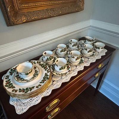Queen's Fine Bone China "Yuletide" pattern. 