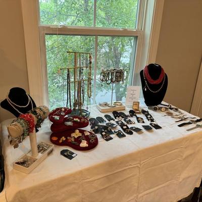 COSTUME JEWELRY. Sterling silver and better watches and will be available for purchase at the check out table. 