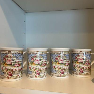 Crown Trent Limited Edition Fine Bone China. Made in England Set of four. 