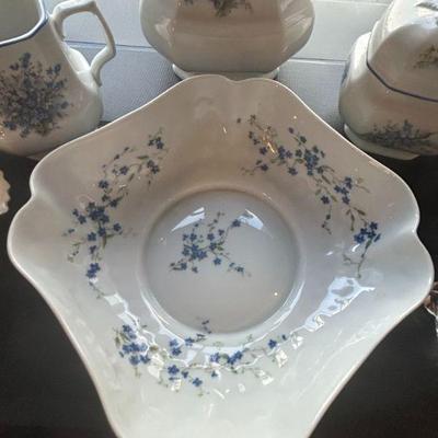 Limoges. French porcelain large catchall dish. 
