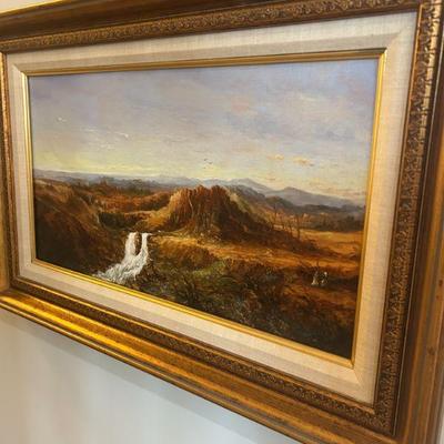 Original oil of the American Southwest on canvas. Signed