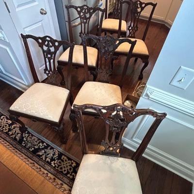 6 armless chairs 2 captains chairs 