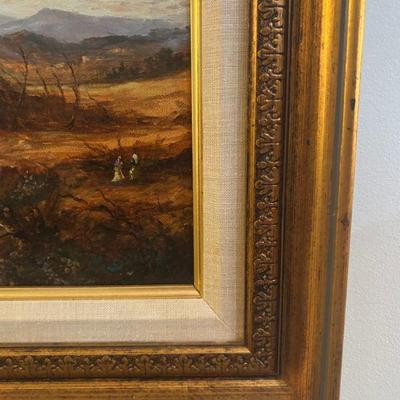 Solid wood gilt frame