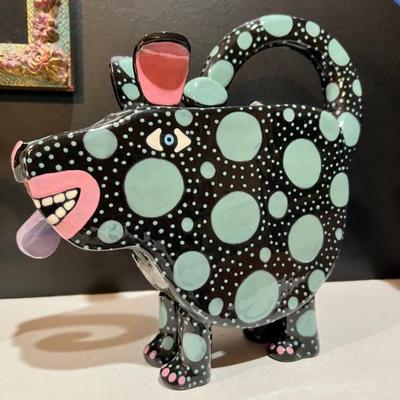 Whimsical Polka Dot Animal Teapot