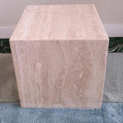 Pristine Pedestal - Square Stone Display Cube 