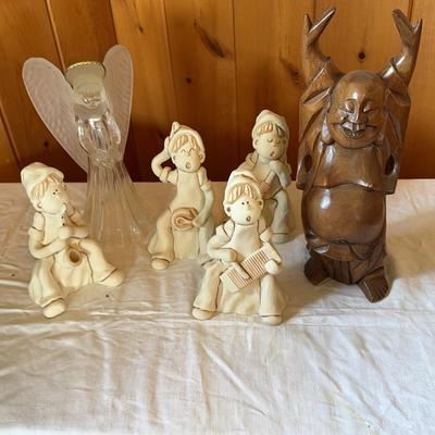 Clay Boy Band, Wooden Man, & Glass Angel