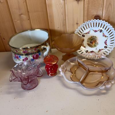Tinted Glassware & Other Decorative Dishware