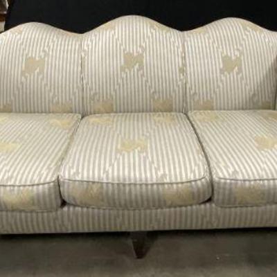 DONGHIA Upholstered Lion Motif Three Seater Sofa
