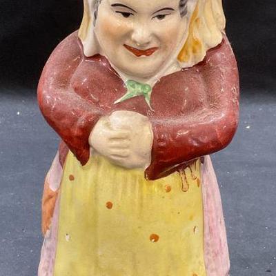 Vintage Ceramic Woman Figural Pitcher
