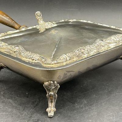 Vintage Silver Plated Crumb Catcher Silent Butler
