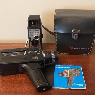 A Vintage Super 8 Movie Camera & A Bell & Howell Two Thirty Camera
