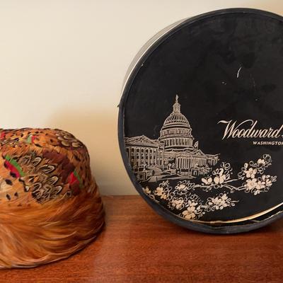 A Phyllis for Woodward & Lothrop Colorful Feather Hat