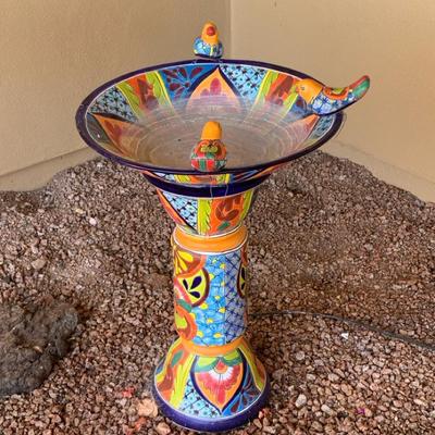 Talavera Bird Bath
