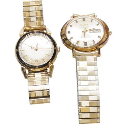 2 VTG BULOVA & GIRARD PERREGAUX GYROMATIC MENS WATCHES