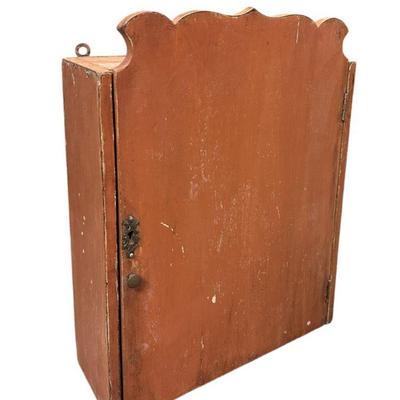 ANTIQUE PRIMITIVE WALL MOUNTED CABINET