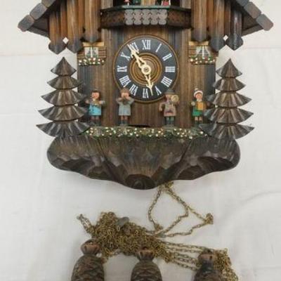 1157	GERMAN CUCKOO CLOCK, NO PENDULUM, APPROXIMATELY 14 IN X 8 IN X 15 N H
