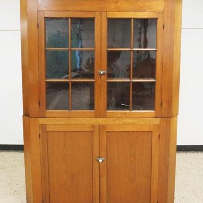 1193	ANTIQUE WALNUT 2 PART CORNER CABINET, APPROXIMATELY 55 IN X 24 IN X 78 IN H

