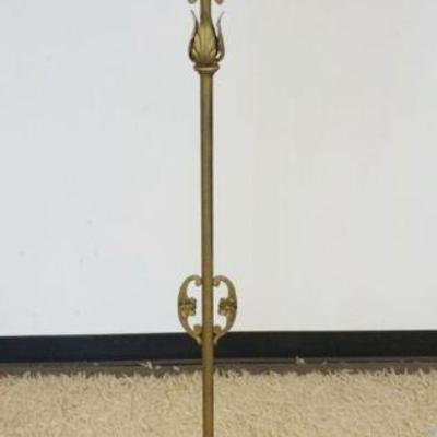 1203	FANCY IRON FLOOR LAMP, APPROXIMATELY 58 IN H
