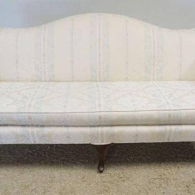 1206	HUMP BACK UPHOLSTERED SOFA, APPROXIMATELY 72 IN X 30 IN X 37 IN H
