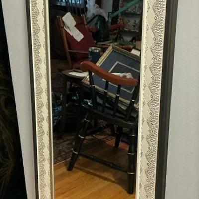 Champagne Lace Tall Dressing Mirror 